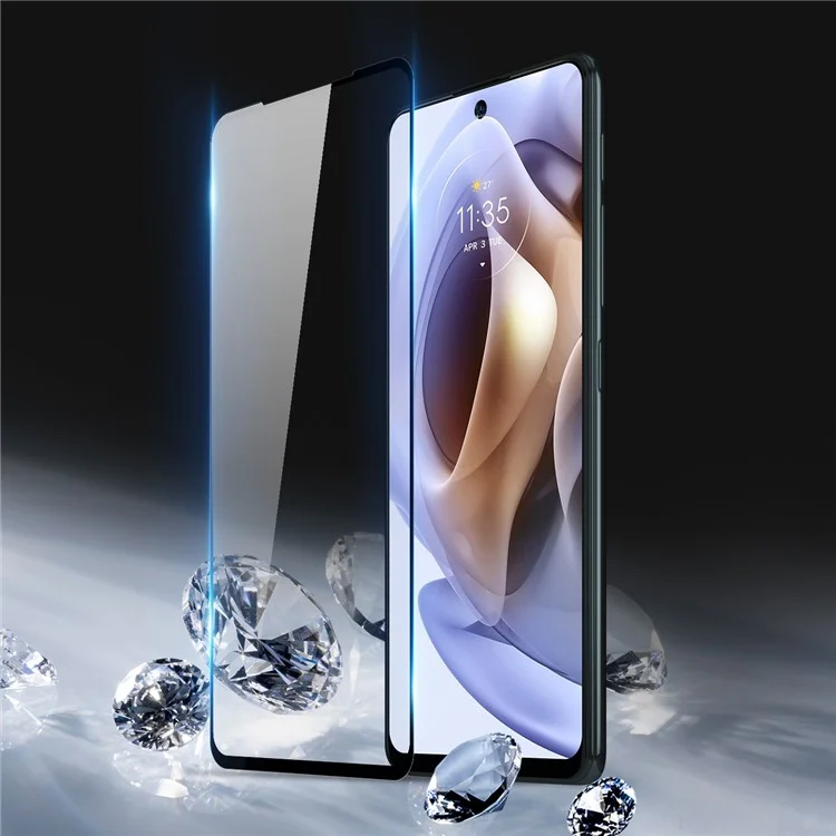 DUX DUCIS for Motorola Moto G31/Moto G41 (9D) Medium Alumina Tempered Glass Screen Protector Full Glue Complete Covering 0.33mm High Definition