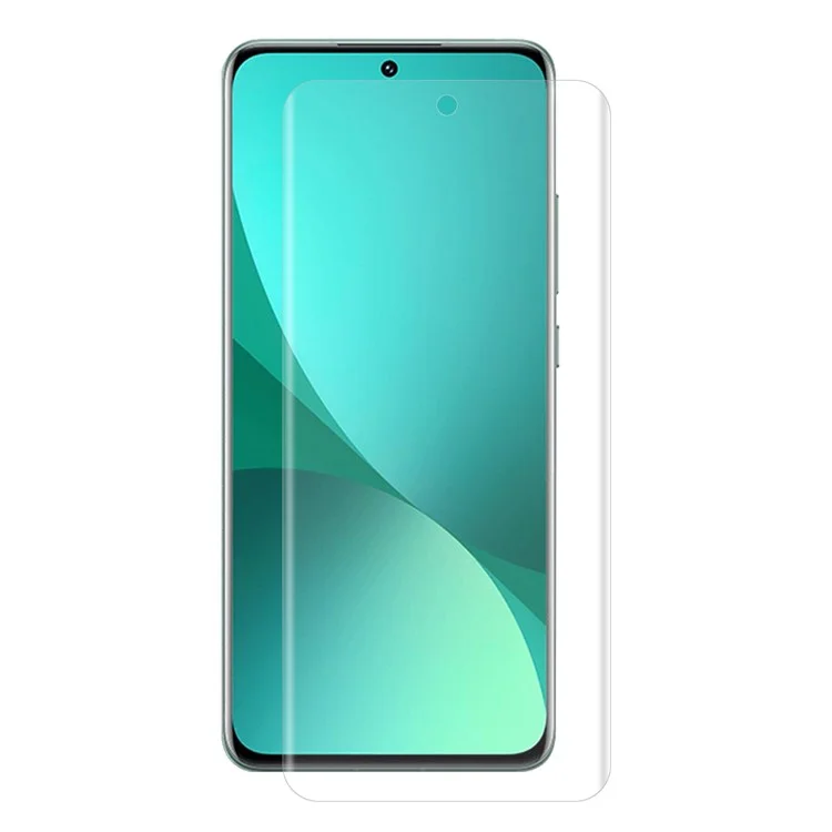 ENKAY HAT PRÍNCIPE para Xiaomi 12 5G/12X 5G/12S 5G Ultra-slim Curved Full Screen Coverage 3D Hot Bending HD Clear PET Film Screen Protector (Compatible con desbloqueo de huellas dactilares)
