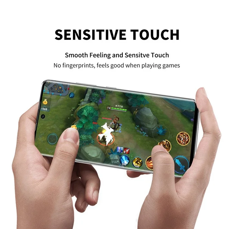 ENKAY HAT PRINCE pour Samsung Galaxy S22 Ultra 5G 9H 3D Double Surface Incurvée Couverture Complète Protecteur d'Écran en Verre Trempé [Colle Latérale]