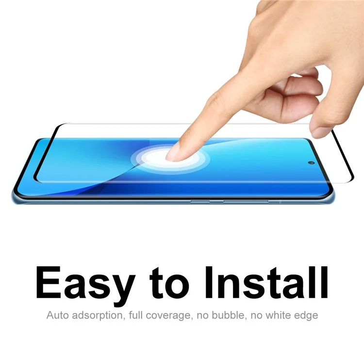 ENKAY HAT PRINCE Pour Xiaomi 12 5G / 12X 5G / 12S 5G 3D Curved Tempered Glass Full Screen Protector Side Glue Ultra Clear Film