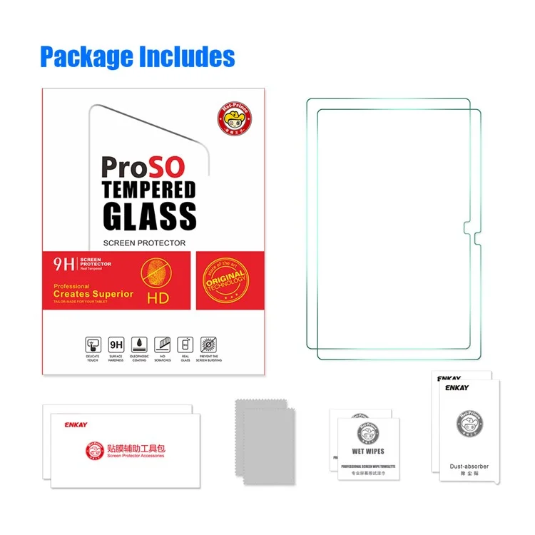 HAT PRINCE for Samsung Galaxy Tab A8 10.5 (2021) / A8 10.5 (2022) 2Pcs / Pack Anti-fingerprint HD 2.5D Arc Edge Full Screen Full Glue 9H Hardness 0.33mm Tempered Glass Screen Protector