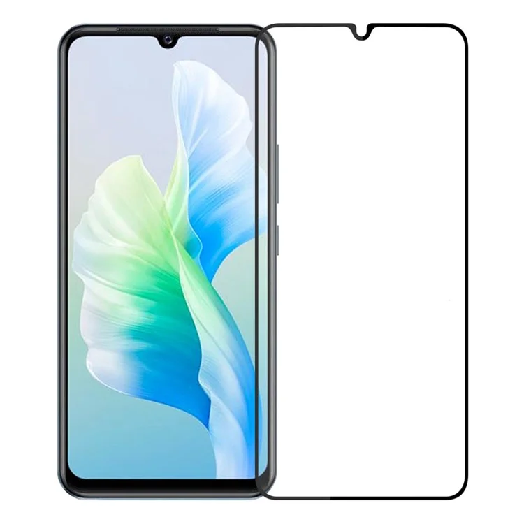 Película Protetora de Tela de Vidro Temperado PINWUYO para vivo V23e 4G/5G, Filme de Guarda de Borda Curva Explosivo-prova de HD Clarify Full Cover Full Glue