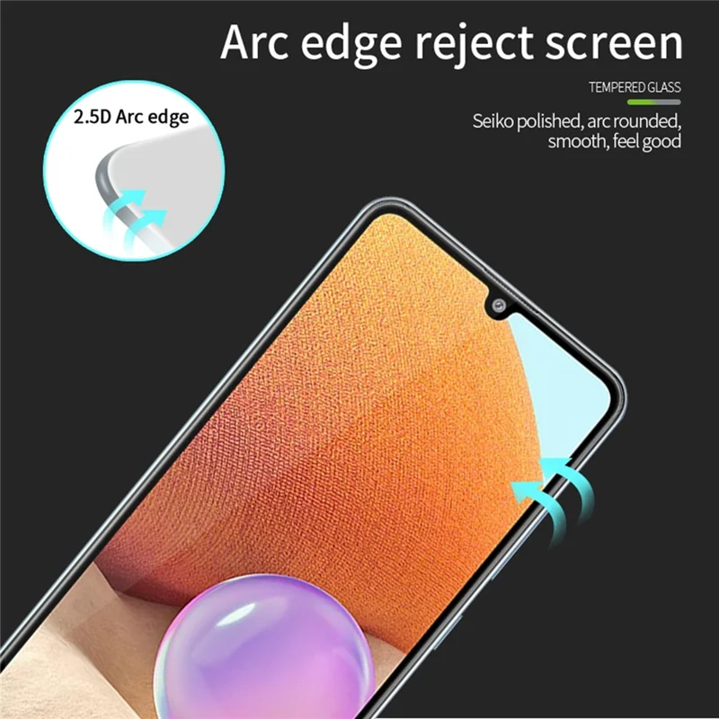 MOFI for Samsung Galaxy A33 5G Full Glue 9H Hardness Smooth Touch 2.5D Arc Edge Full Coverage HD Tempered Glass Protective Film