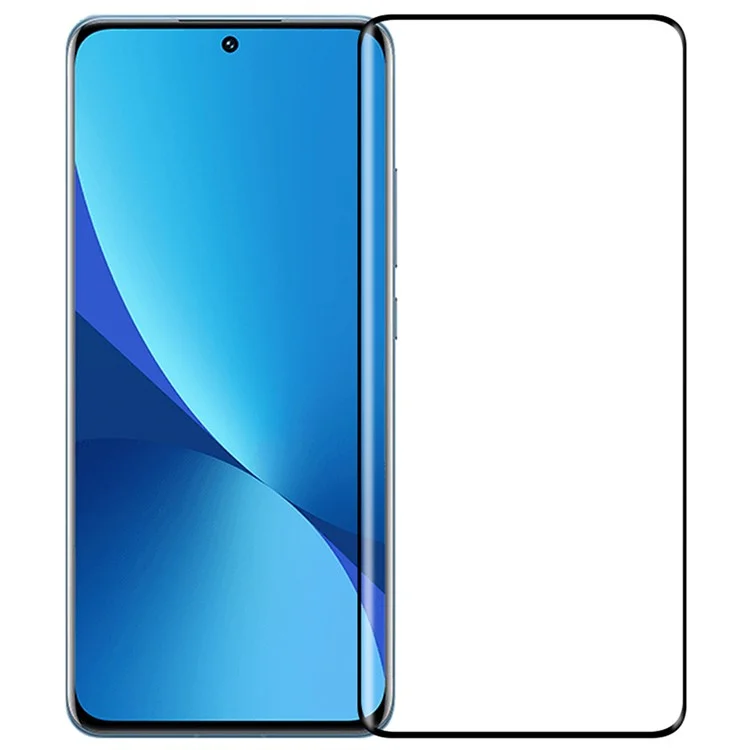 MOFI pour Xiaomi 12 5G/12X 5G/12S 5G 9H Dureté 3D Arc Edge Hot Bending HD Full Glue Tempered Glass Anti-explosion Screen Protector