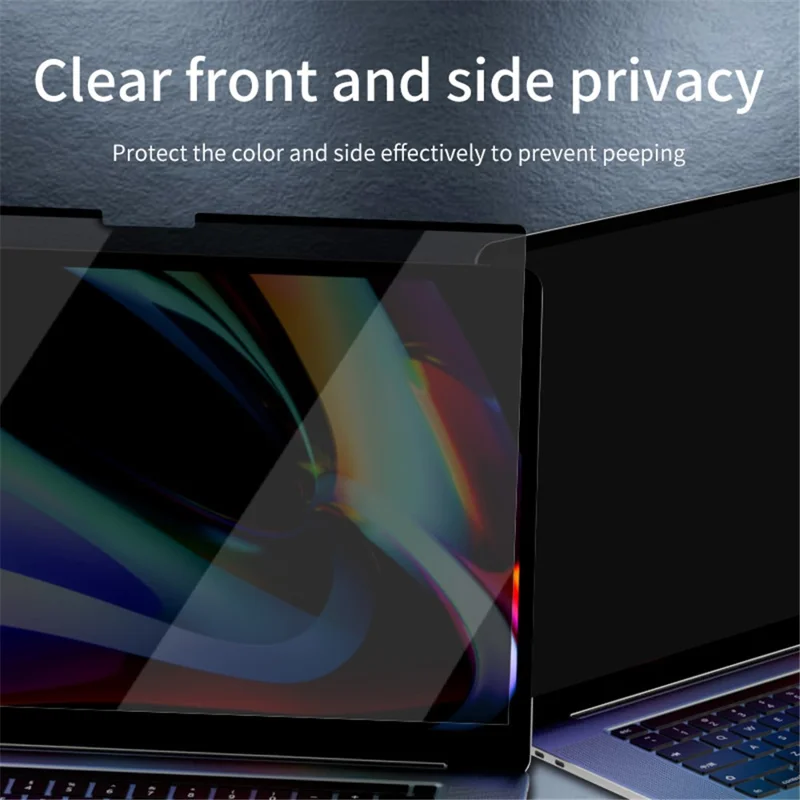Anti-Spy Tempered Glass Screen Film for MacBook Pro 15 inch with Retina Display  (Model A1398), Removable Magnetic Reusable Full Size Screen Protector