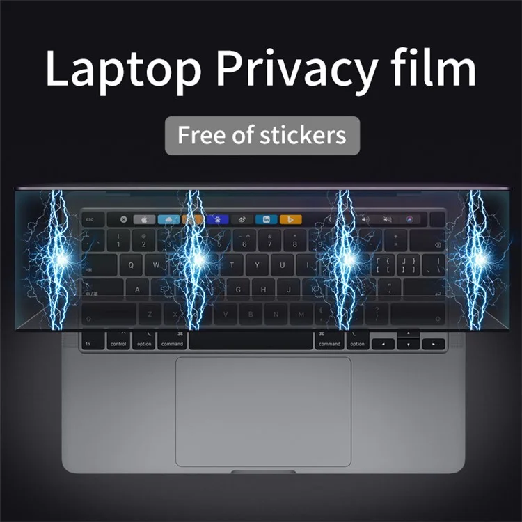 Per MacBook Air 12 pollici con display Retina (modello A1534) Protezione schermo in vetro temperato anti-spia Copertura completa Pellicola opaca removibile magnetica