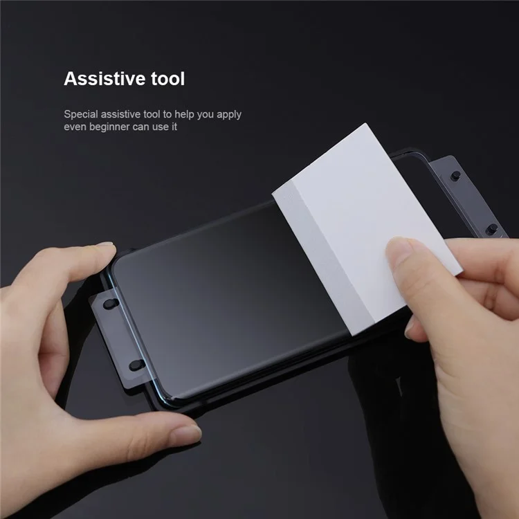 NILLKIN für OnePlus 9 Pro/10 Pro 2Stück/Packung 3D gebogener verschleißfester Vollklebstoff-Antifingerschutz-PMMA-Vollbildschirmschutz
