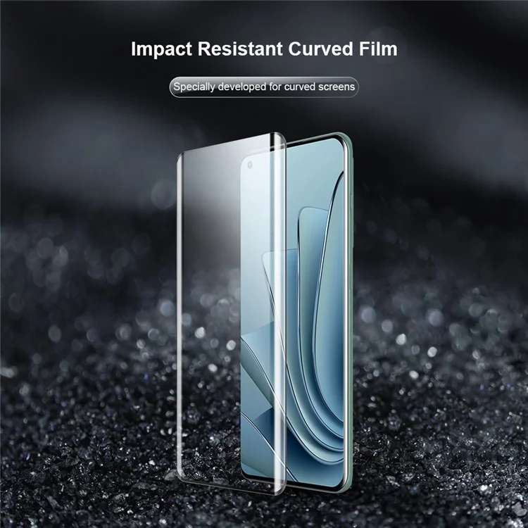 NILLKIN für OnePlus 9 Pro/10 Pro 2Stück/Packung 3D gebogener verschleißfester Vollklebstoff-Antifingerschutz-PMMA-Vollbildschirmschutz