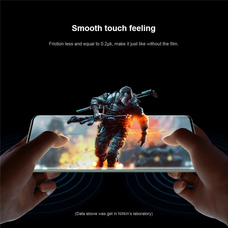 NILLKIN für OnePlus 9 Pro/10 Pro 2Stück/Packung 3D gebogener verschleißfester Vollklebstoff-Antifingerschutz-PMMA-Vollbildschirmschutz
