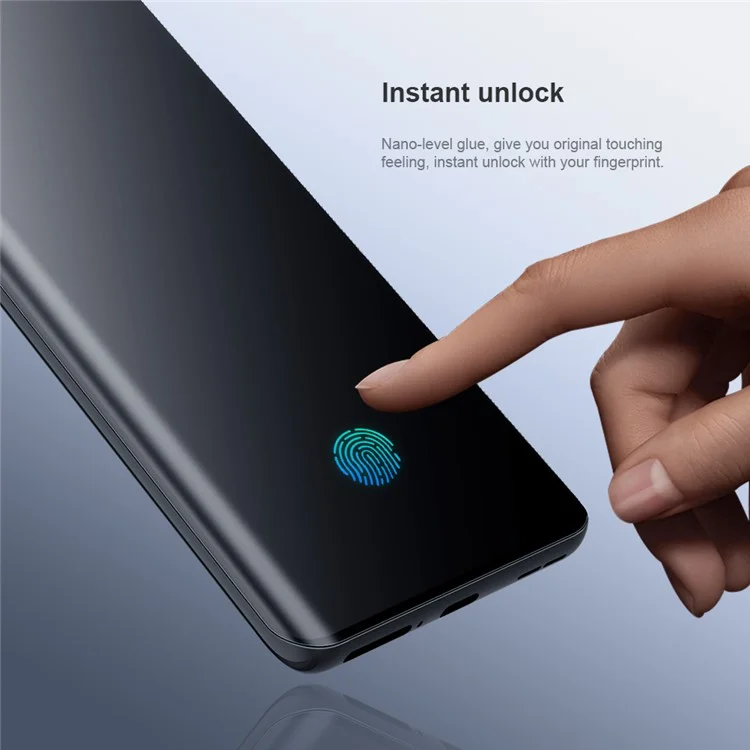 NILLKIN für OnePlus 9 Pro/10 Pro 2Stück/Packung 3D gebogener verschleißfester Vollklebstoff-Antifingerschutz-PMMA-Vollbildschirmschutz