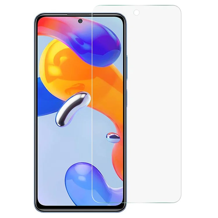 Für Xiaomi Redmi Note 12 Pro 4G / Note 11 Pro 5G (Qualcomm) / 11 Pro 4G (MediaTek) 0,3 mm Arc Edge Bildschirmschutz Präzisionsausschnitt Klare gehärtete Glasfolie