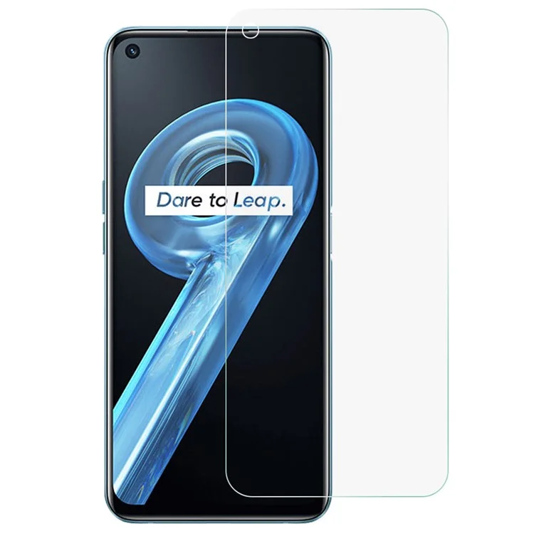 Tempered Glass Film for Realme 9i 4G High Definition 0.3mm Arc Edge Smart Phone Screen Guard Scratch Resistant