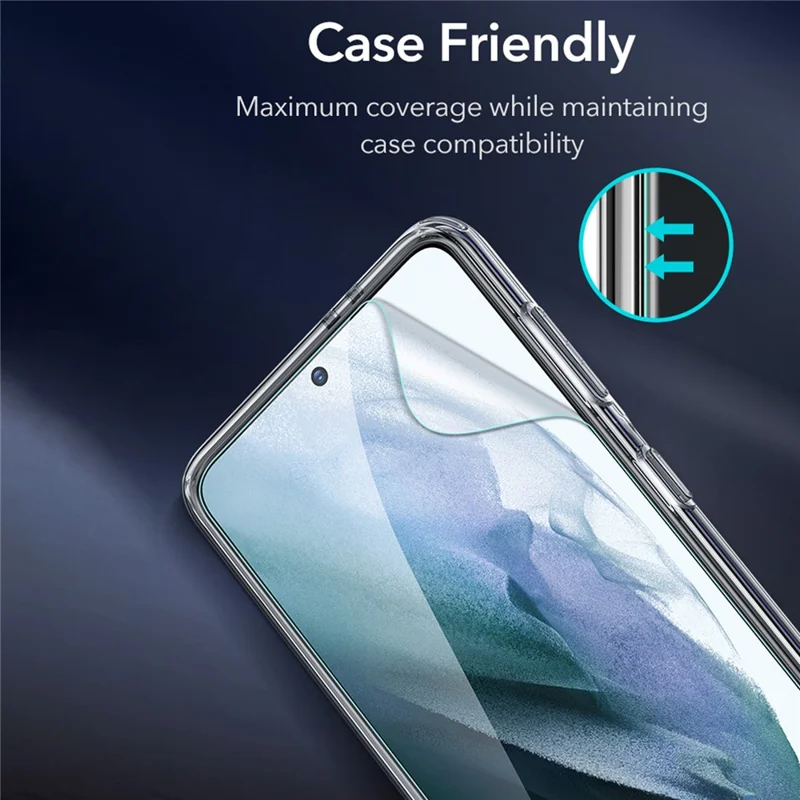 ESR 3Pcs / Pack PET Protective Film for Samsung Galaxy S22+ 5G / S23+ , HD Clearfull Glue Hydrogel Screen Protector with Easy Installation Frame