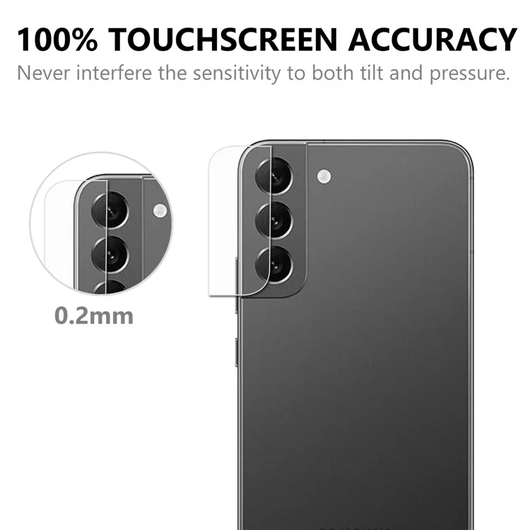 For Samsung Galaxy S22 5G AGC Glass Camera Lens Protector Ultra Clear Anti-scratch Tempered Glass Film