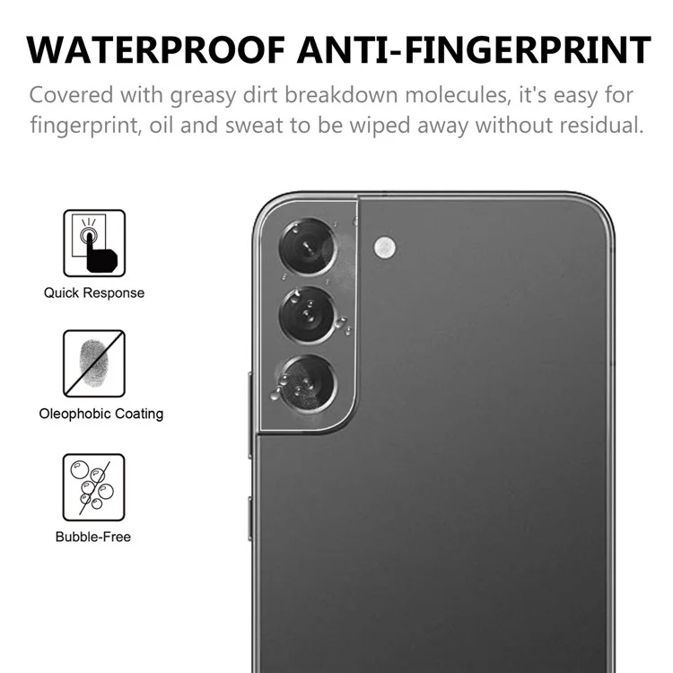 Para Samsung Galaxy S22 5G AGC Glass Camera Lens Protector Ultra Clear Anti-scratch Tempered Glass Film