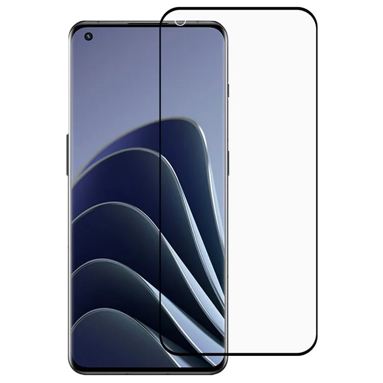 Pour OnePlus 9 Pro / 10 Pro 9H HD Clarity Full Screre Side Glue Silk Printing Film en Verre Trempé Anti-rayures