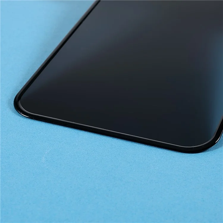For iPhone 11 Pro Max/XS Max 6.5 inch Wear-resistant Anti-spy Full Glue HD Full Coverage Matte Silk Printing Tempered Glass Screen Protector Film with Dust-proof Net