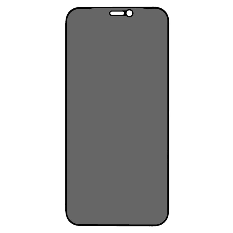 Pour iPhone 12 mini 5.4 pouces Écran Protecteur en Verre Trempé Matte à Couverture Complète avec Impression Soie et Colle Pleine pour une Protection Anti-espionnage