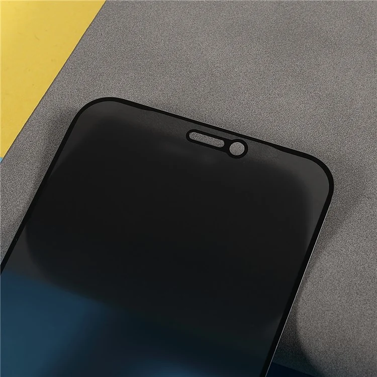 Pour iPhone 12 mini 5.4 pouces Écran Protecteur en Verre Trempé Matte à Couverture Complète avec Impression Soie et Colle Pleine pour une Protection Anti-espionnage