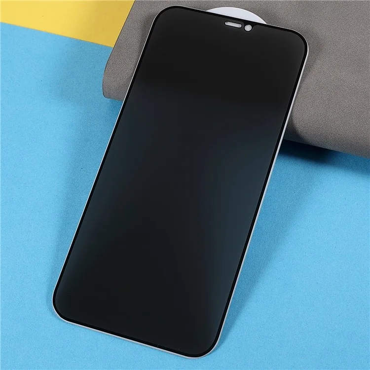 Para iPhone 12/12 Pro 6,1 polegadas Silk Printing Anti-spy Full Coverage Anti-fingerprint Matte Full Glue Tempered Glass Screen Protector Film