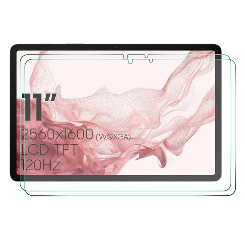 ENKAY HAT PRINCE pour Samsung Galaxy Tab S9 / S8 / S7 X700 / X706 2 pièces / pack 2,5D Arc Edge 0,33 mm Super fin 9H Verre trempé à collage complet Découpe CNC Film protecteur