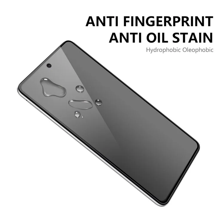 Hat-prince Para Samsung Galaxy A52 4g/5g/a52s 5G Anti-oil Anti-stain Privacy Protecter de 28 Grados de Vidrio Templado de Pegamento Completo de 28 Grados