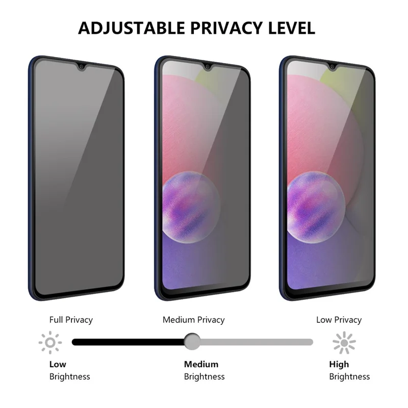 ENKAY HAT PRINCE for Samsung Galaxy A32 5G / M32 5G Explosion-proof Full Screen Privacy Protection 28-degree Anti-spy Full Glue Tempered Glass Screen Protector