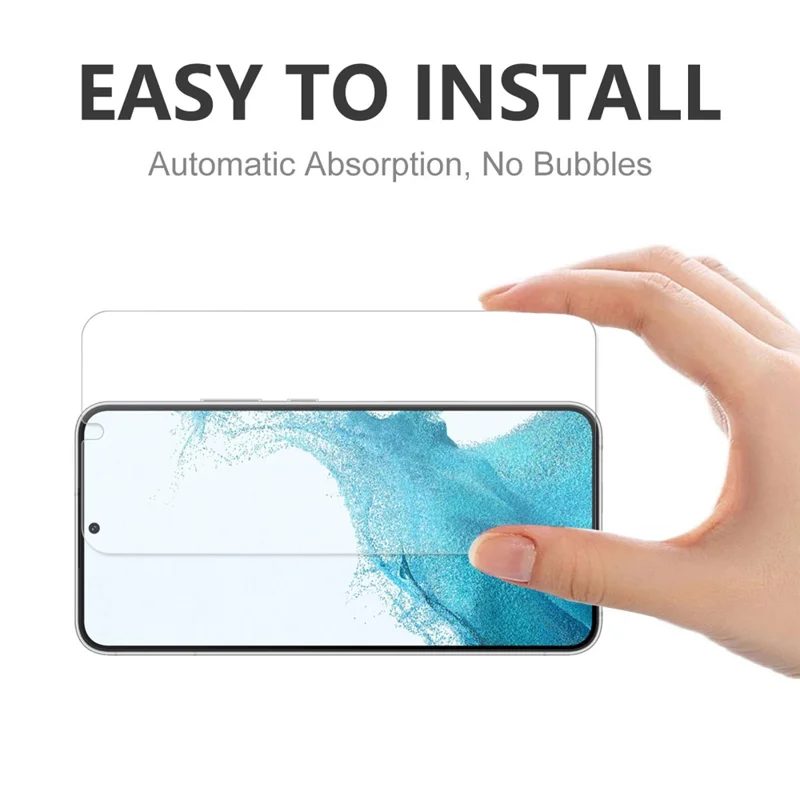 HAT PRINCE 2Pcs / Pack for Samsung Galaxy S22+ 5G / S23+ 0.2mm Ultra-slim Bursting-resistant Full Glue 9H Tempered Glass Anti-explosion Screen Protector [Fingerprint Unlock Version]
