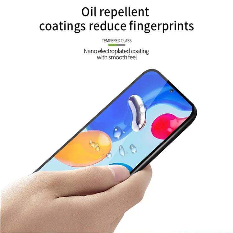 MOFI for Xiaomi Redmi Note 11S 4G / Redmi Note 11 4G (Qualcomm) JK-1 Screen Protector, Full Size Full Glue HD Tempered Glass Film, Scratch-resistant Bubble Free