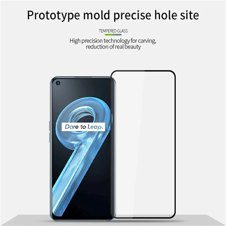 PINWUYO JK-2 Anti-Explosion Tempered Glass Film for Realme 9i/9 Pro, High Clarify Full Coverage Full Glue Touch Accuracy Screen Protector