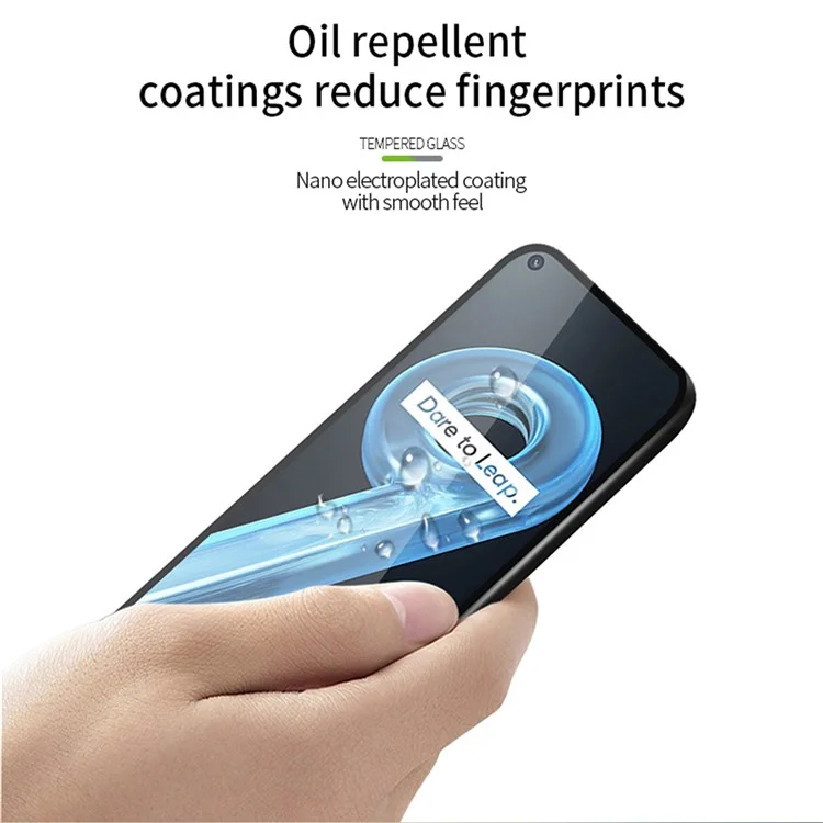 PINWUYO JK-2 Anti-Explosion Tempered Glass Film for Realme 9i/9 Pro, High Clarify Full Coverage Full Glue Touch Accuracy Screen Protector