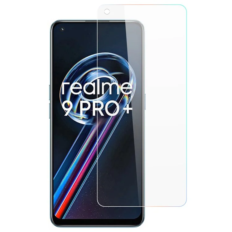 Para Realme 9 Pro+ Pantalla de Cristal Templado con Bordes Curvados de 0,3 mm, Protección de Alta Definición, Antirotura