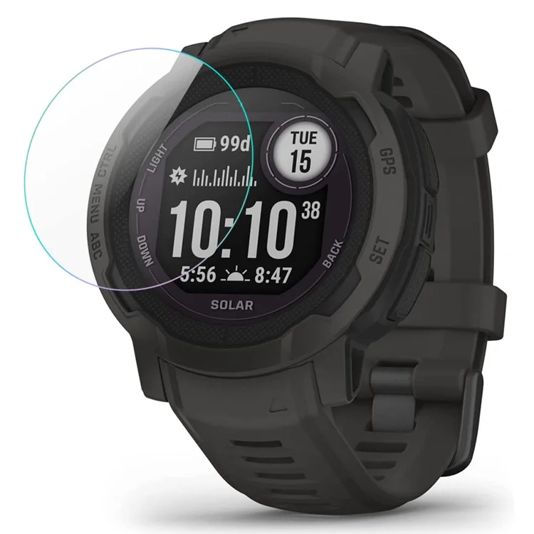 Para Garmin Instinct 2 Anti-Broken Tempered Glass Screen Protector 0.3mm Explosion-proof Clear Protective Film