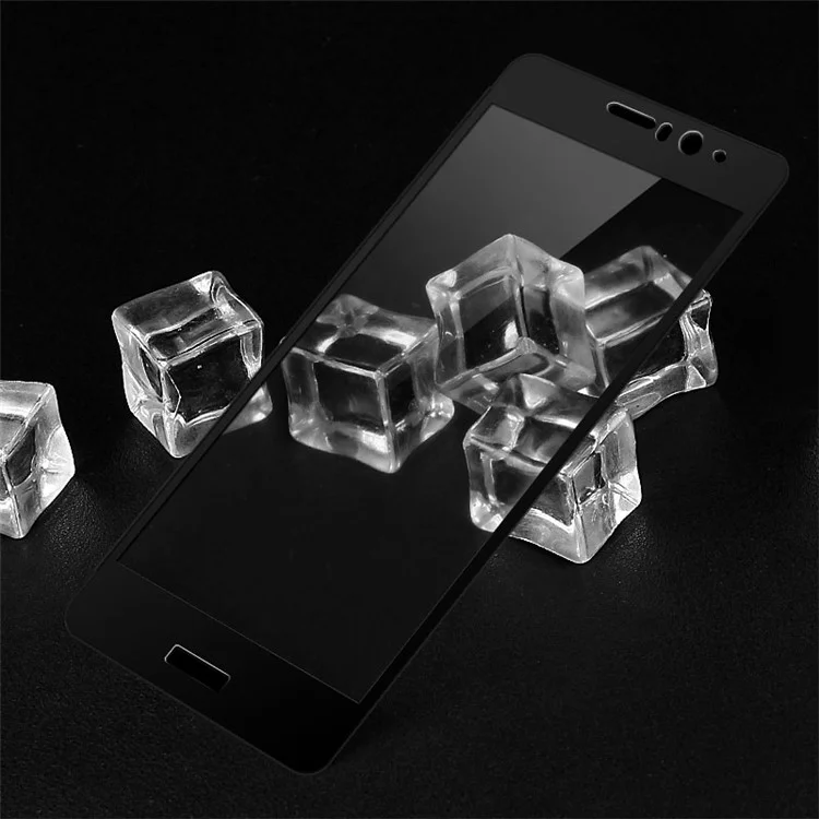 IMAK for Huawei Mate 9 Full Cover Tempered Glass Screen Protector Guard - Black