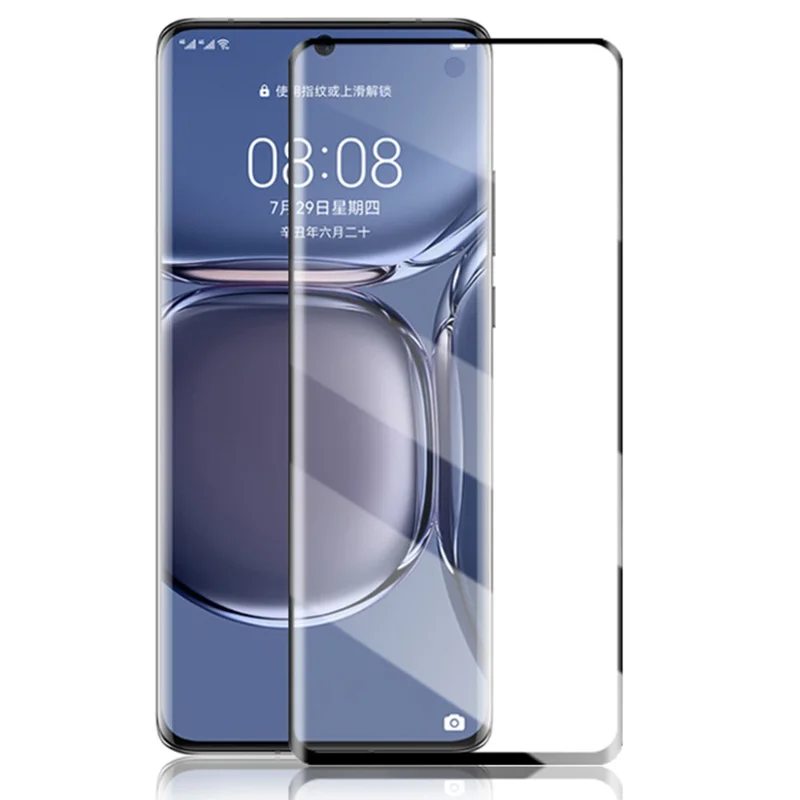 MOCOLO For Huawei P50 Pro Screen Protector 3D Curved Edges Ultra Clear Tempered Glass Film with Full Glue