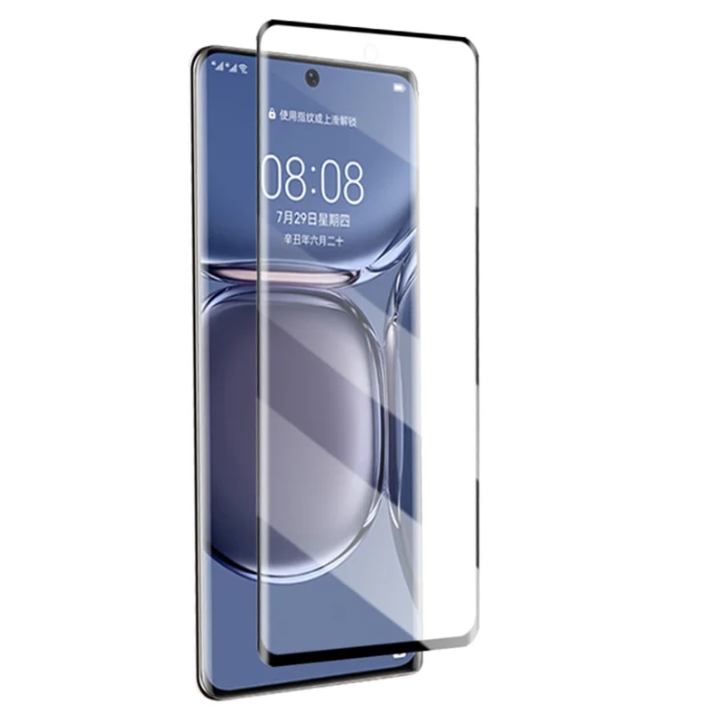 MOCOLO For Huawei P50 Pro Screen Protector 3D Curved Edges Ultra Clear Tempered Glass Film with Full Glue