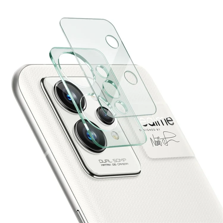 IMAK Для Realme GT2 Pro Ultra Clear Anti-scratch Tempered Glass Camera Lens Film + Acrylic Lens Cap