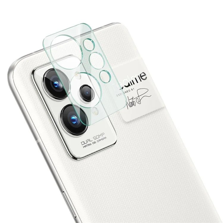IMAK Для Realme GT2 Pro Ultra Clear Anti-scratch Tempered Glass Camera Lens Film + Acrylic Lens Cap