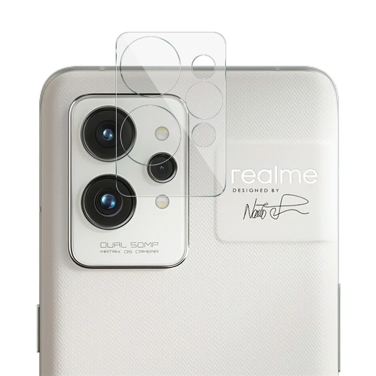 IMAK Для Realme GT2 Pro Ultra Clear Anti-scratch Tempered Glass Camera Lens Film + Acrylic Lens Cap