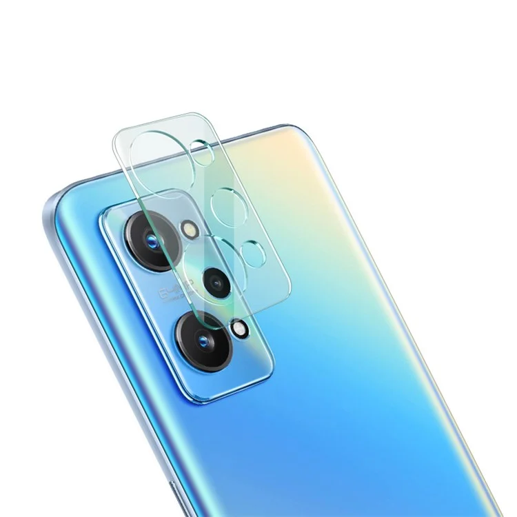 IMAK für Realme GT2/GT Neo2 5G/GT Neo 3T 5G Vollabdeckung Anti-Scratch Panzerglas Kameralinsenfilm + transparente Acryllinsenkappe