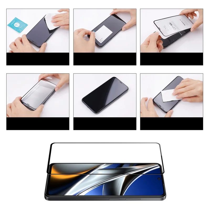 NILLKIN CP+PRO Tempered Glass Film for Xiaomi Poco X4 Pro 5G, AGC Glass Anti-explosion Full Screen Protector