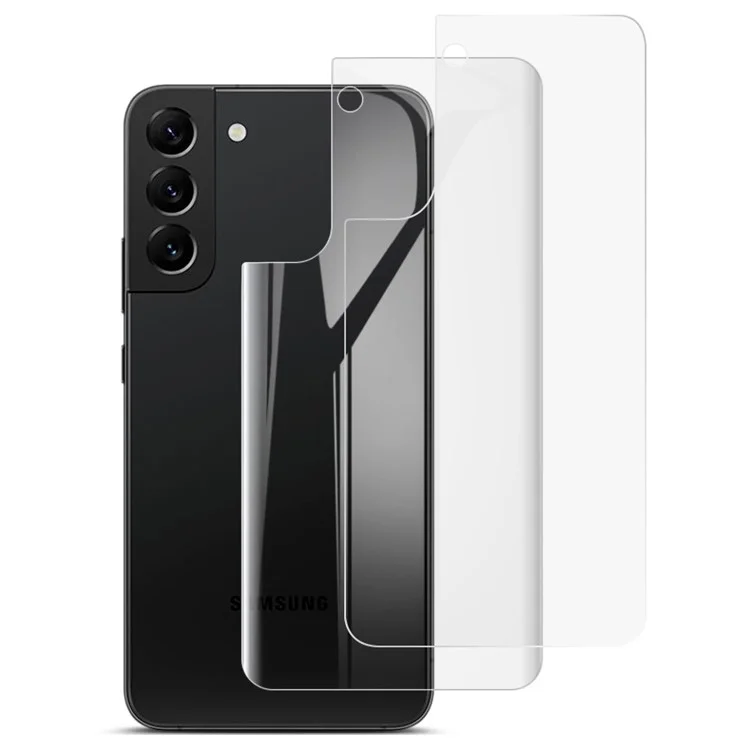 IMAK für Samsung Galaxy S22 5G / S23 2 Stück / Set Hydrogel-Film III Rückabdeckung Ultra-dünn Verschleißfest TPU-Schutz HD-Film