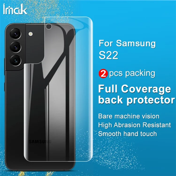 IMAK für Samsung Galaxy S22 5G / S23 2 Stück / Set Hydrogel-Film III Rückabdeckung Ultra-dünn Verschleißfest TPU-Schutz HD-Film