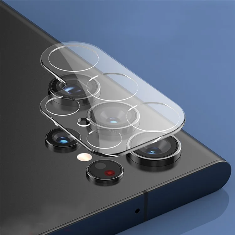 ENKAY HAT PRINCE Für Samsung Galaxy S22 Ultra 5G Voller Klebstoff Ultra Klarer Kameralinsen-Schutzfilm aus gehärtetem Glas - Transparent