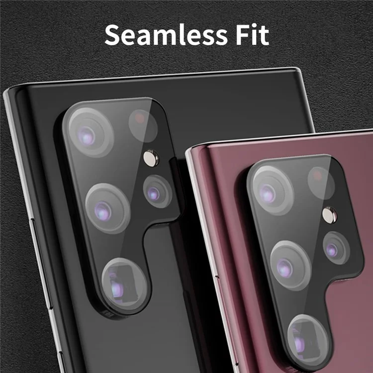 Enkay Hat Prince Pour Samsung Galaxy S22 Ultra 5G Gale Complète Ultra Clear Camera Lens Protector Temperred Glass Protective Film - Transparent