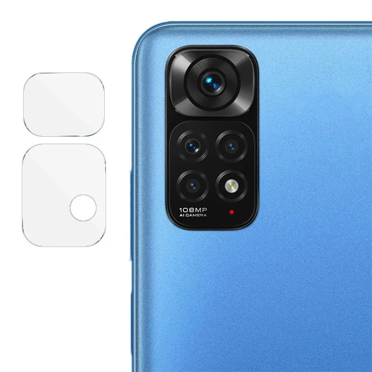 Protecteurs d'objectif de caméra IMAK 1Set pour Xiaomi Redmi Note 11S 4G, couvercle d'objectif de caméra en verre trempé ultra-clair et résistant aux rayures