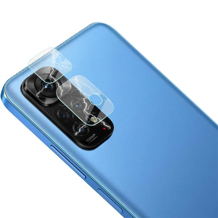 Protecteurs d'objectif de caméra IMAK 1Set pour Xiaomi Redmi Note 11S 4G, couvercle d'objectif de caméra en verre trempé ultra-clair et résistant aux rayures