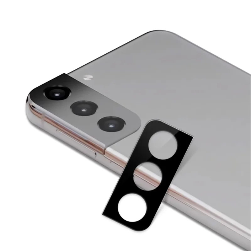 MOCOLO dla Samsung Galaxy S21+ 5G, jedwabne drukowanie, 9H, ochrona przed wybuchem, ochrona przed zarysowaniami, przezroczysta szyba z pełnym klejeniem, ochrona obiektywu aparatu - Czarny