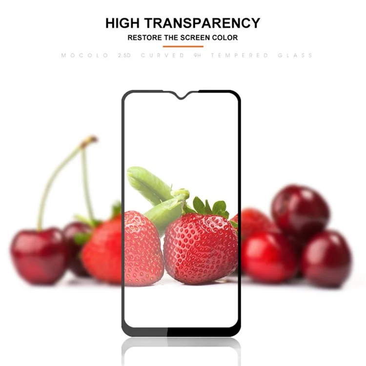 MOCOLO Противоцарапный закаленный стеклянный экранный фильм для Samsung Galaxy A23 4G / 5G (глобальная версия), полное покрытие HD Clear Secondary Hardening Anti-explosion Full Glue Screen Protector - Черный