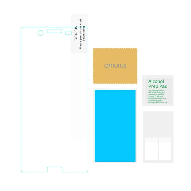 AMORUS 9H Arc Edge Anti-explosion Tempered Glass Screen Protector for Sony Xperia X Compact